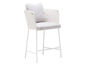 MARINA BQ0290 - High aluminium stool with footrest _ Andreu World